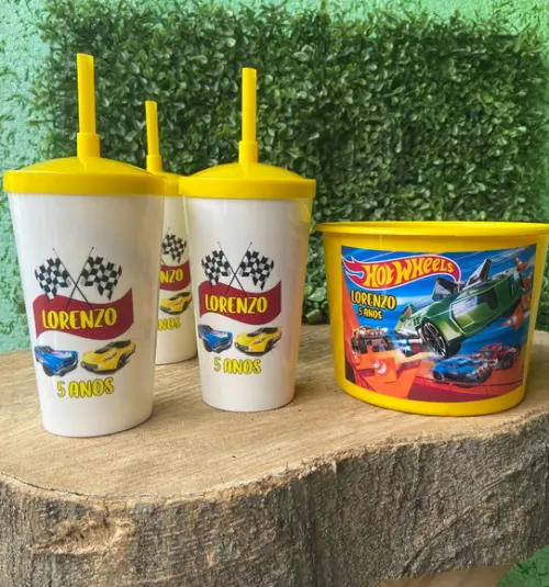 Kit Cineminha Personalizado - Hot Wheels