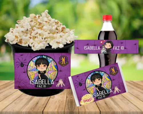 Kit Cineminha Personalizado - Wandinha
