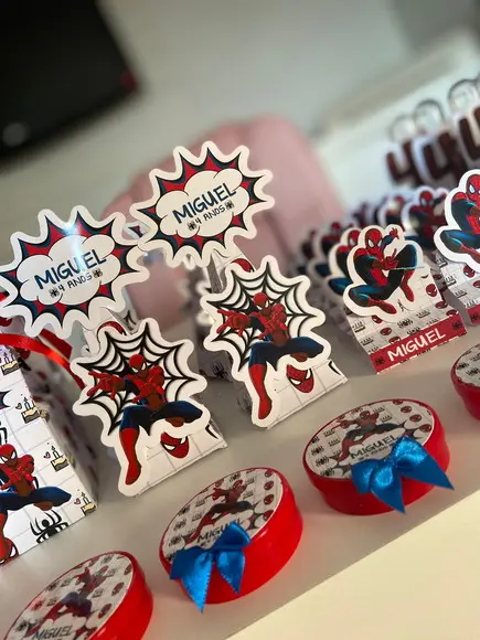 Kit Lembrancinhas Homem Aranha - 50 Itens Personalizado