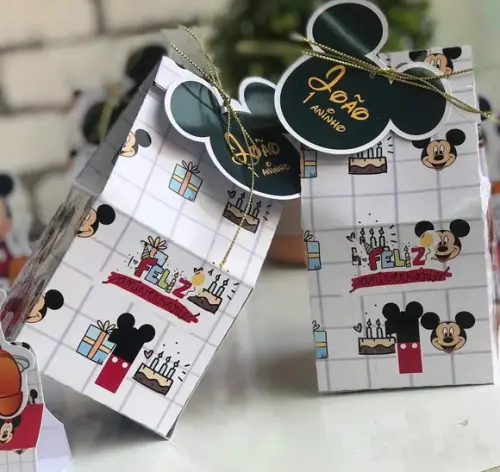 Kit Lembrancinhas Mickey - 50 Itens Personalizado