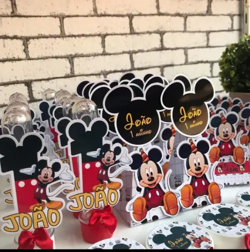 Kit Lembrancinhas Mickey - 50 Itens Personalizado