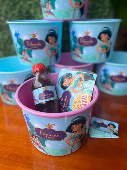 Kit Pipoca Personalizado - Lembrancinha Jasmine