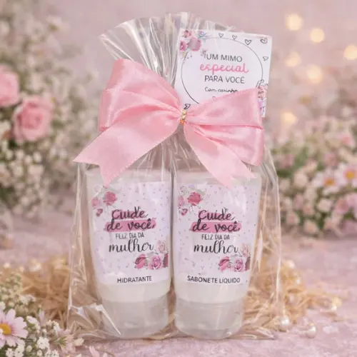Kit para o Dia da Mulher - Sabonete Liquido e Hidratante