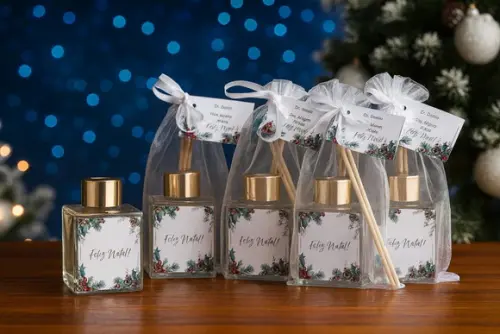 Lembrancinha de Natal Aromatizador 100 ml - Cubo Luxo