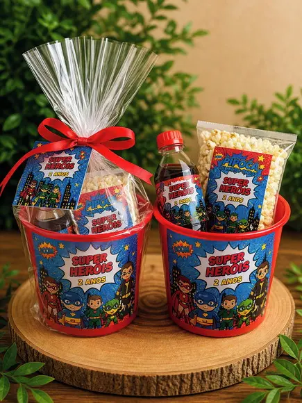Lembrancinha Infantil - Kit Cineminha Personalizado