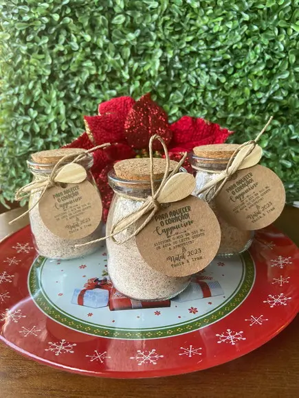 Potinho de Vidro com Tampa Rolha 110ml para Natal