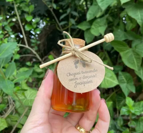 Potinho para Mel 60 ml com Pega Mel