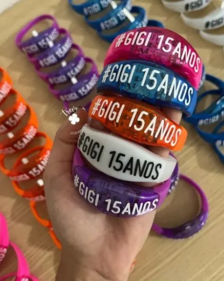 Pulseira com Led Personalizada