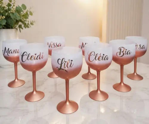 Taça Gin com Nomes Individuais- Despedida de Solteira