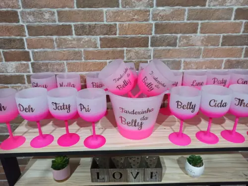 Taça Gin com Nomes Individuais- Despedida de Solteira