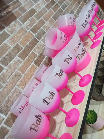 Taça Gin com Nomes Individuais- Despedida de Solteira