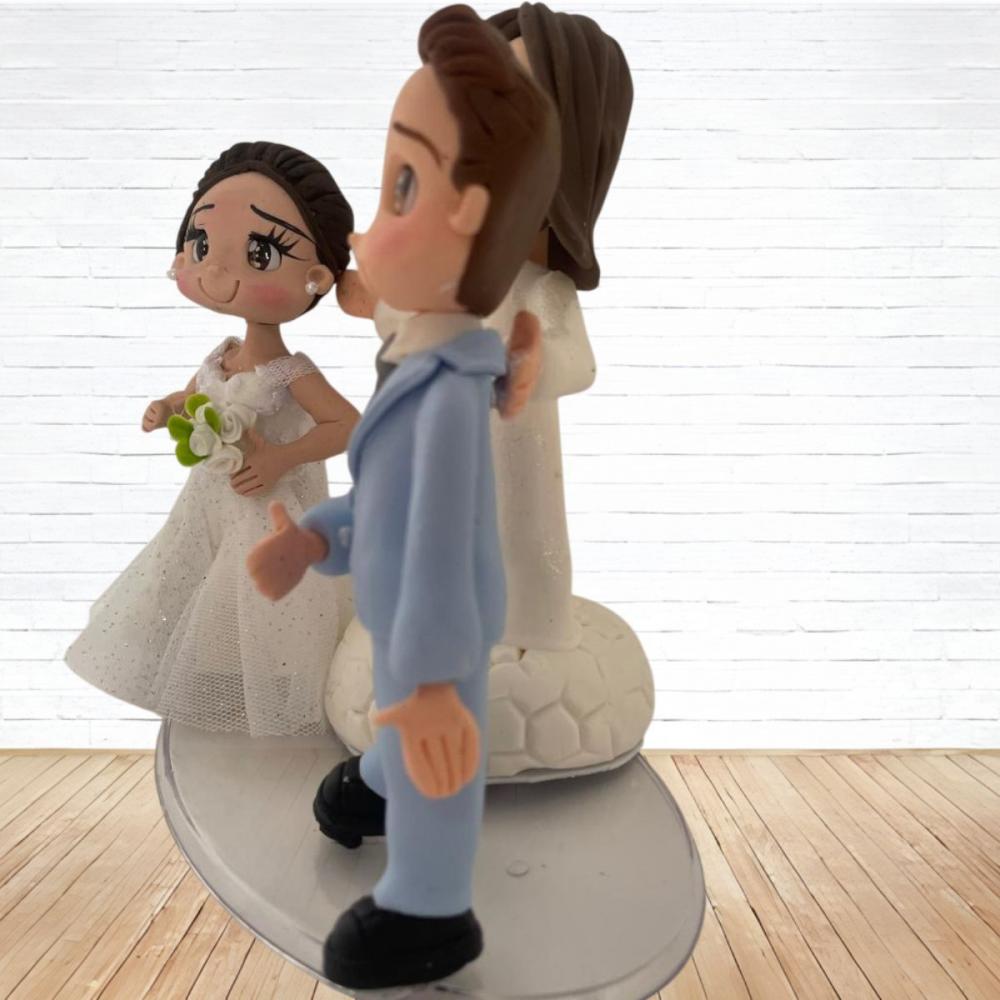 Topo de Bolo Casamento Personalizado em Biscuit, Estilo Fofinho!
