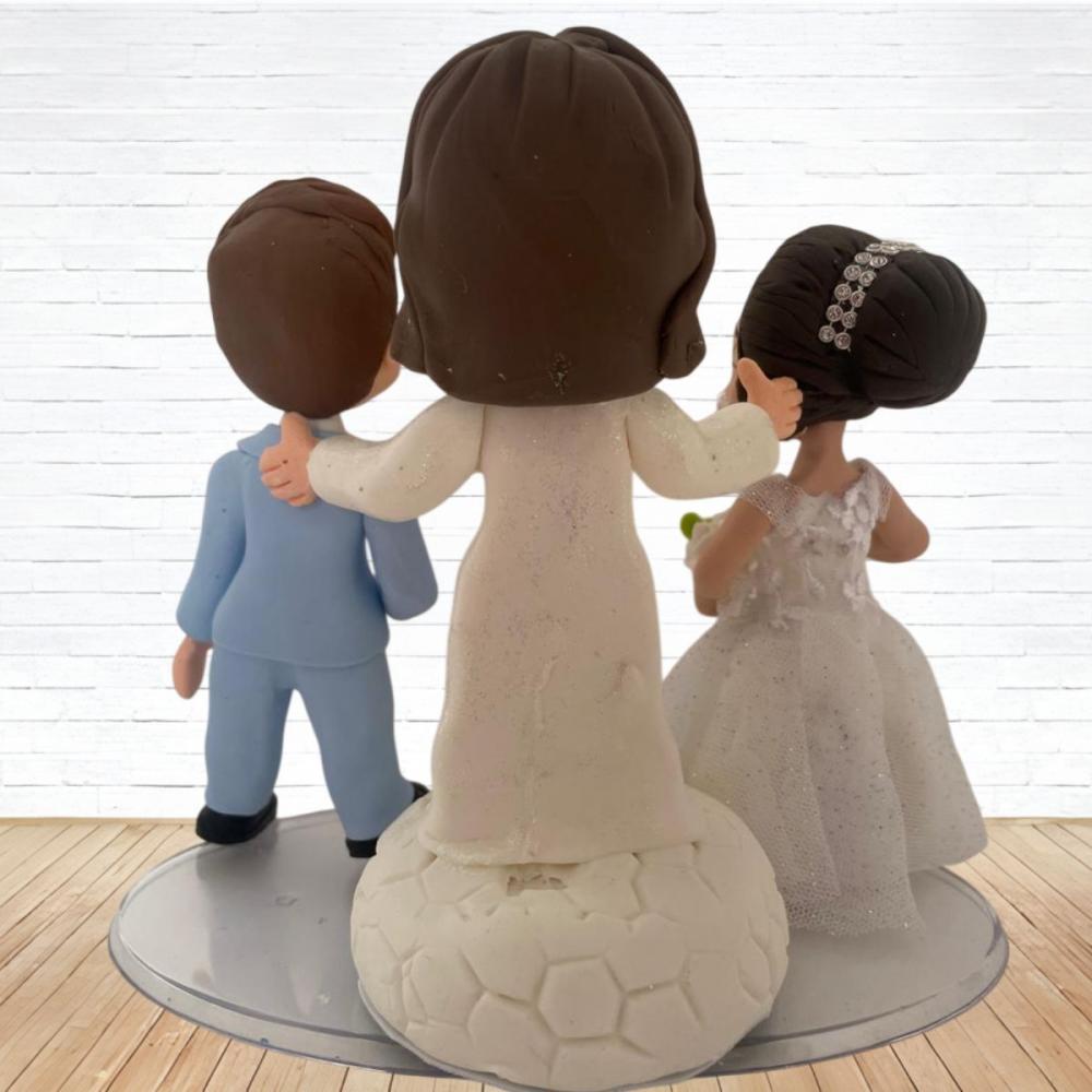 Topo de Bolo Casamento Personalizado em Biscuit, Estilo Fofinho!