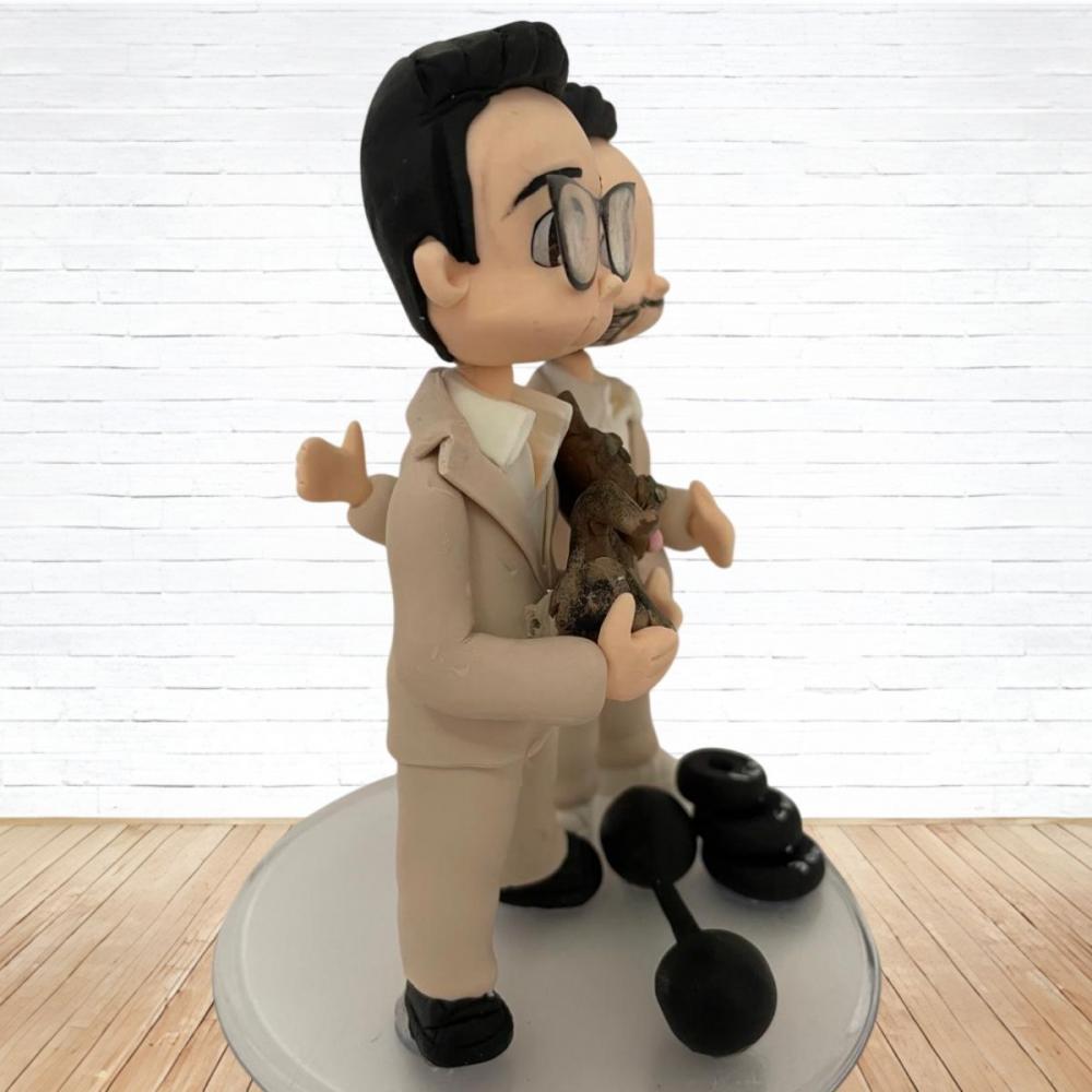 Topo de Bolo Casamento Personalizado em Biscuit, Estilo Fofinho!