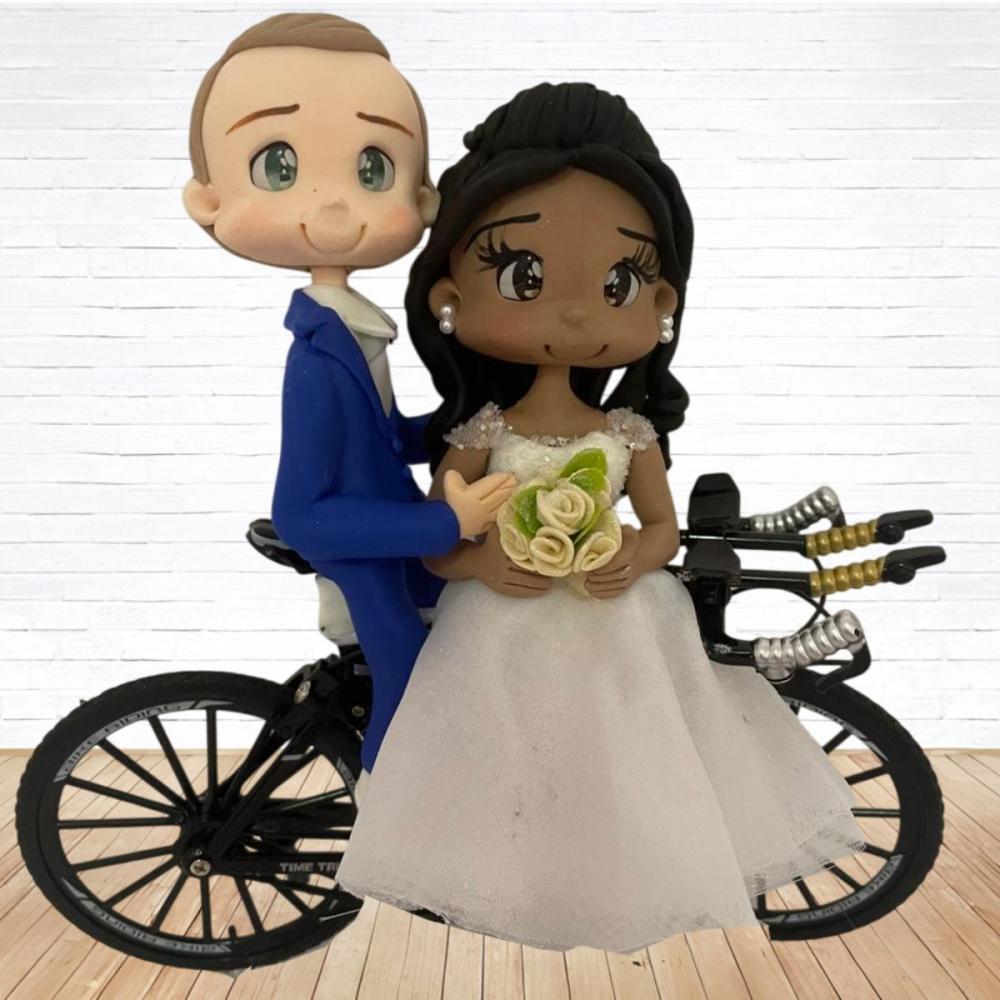 Topo de Bolo Casamento Personalizado em Biscuit , Estilo Fofinho!