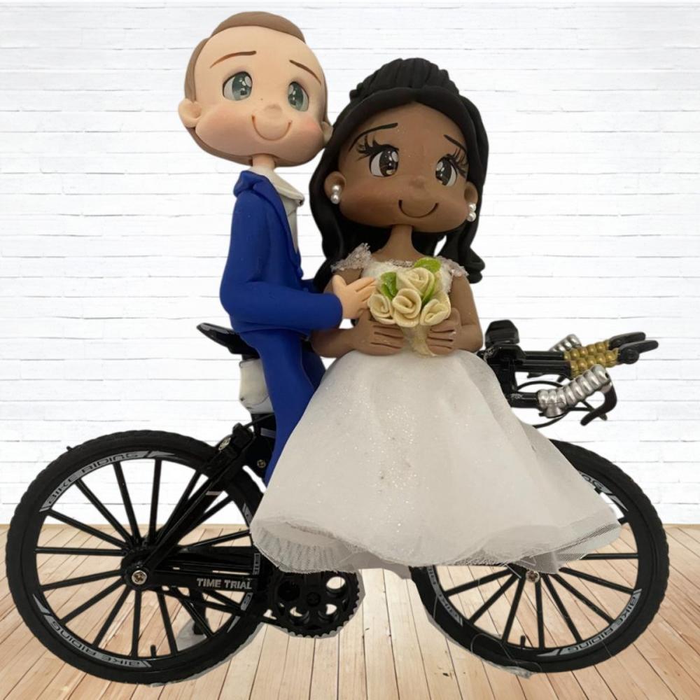 Topo de Bolo Casamento Personalizado em Biscuit , Estilo Fofinho!