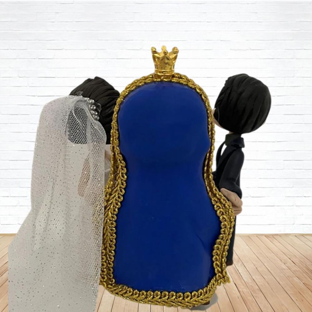 Topo de Bolo Casamento Personalizado em Biscuit, Estilo Fofinho!