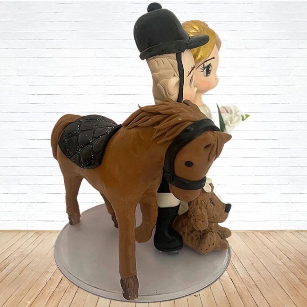 Topo de Bolo Casamento Personalizado em Biscuit, Estilo Fofinho!