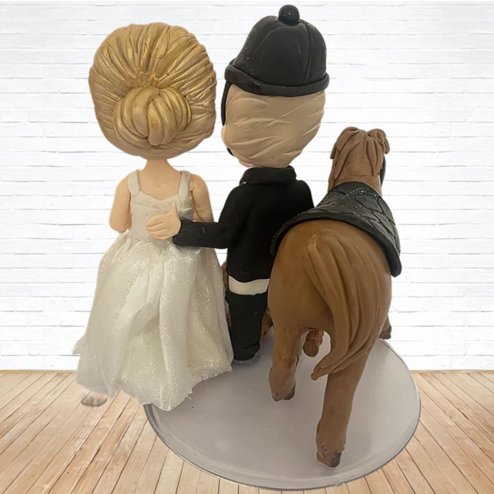Topo de Bolo Casamento Personalizado em Biscuit, Estilo Fofinho!