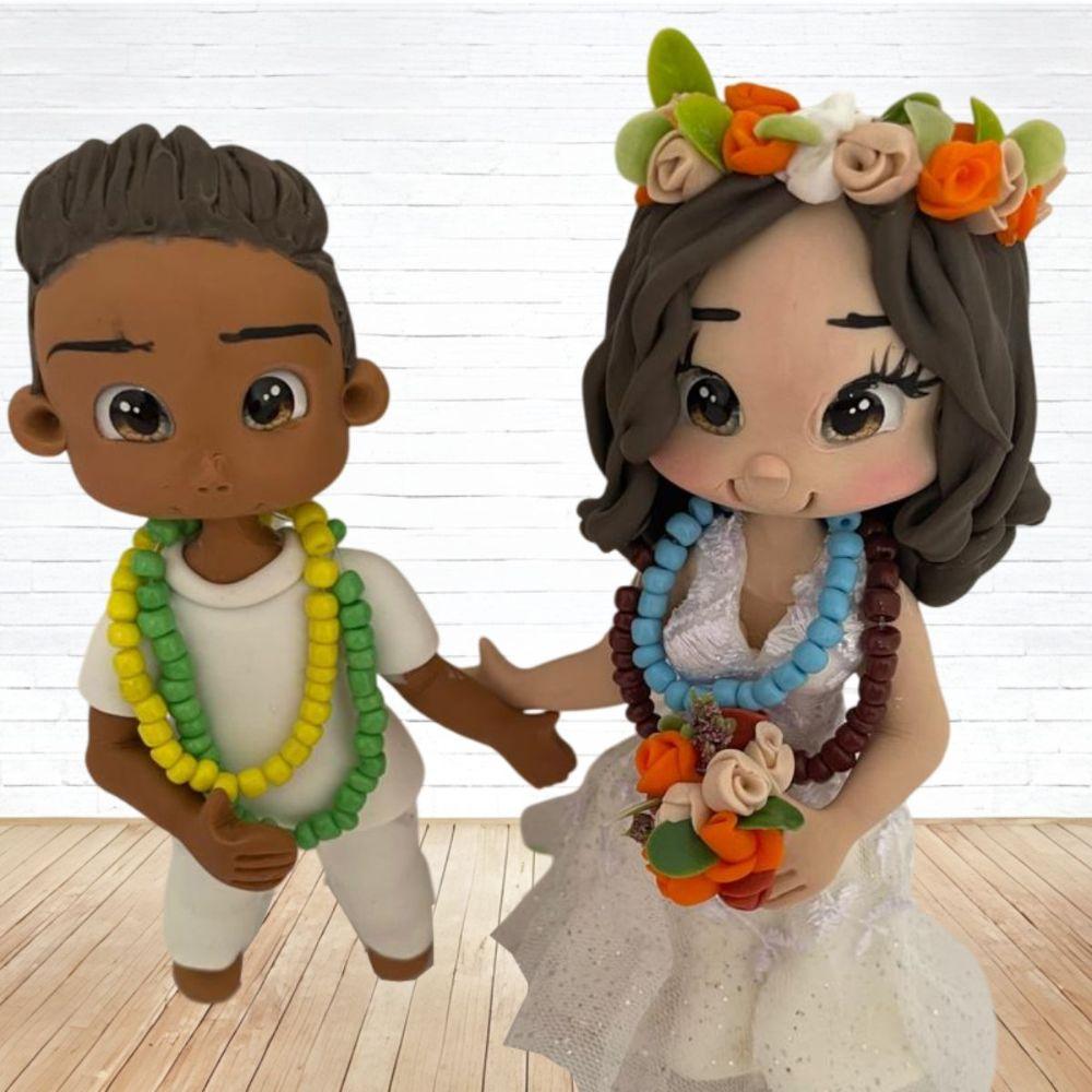 Topo de Bolo Casamento Personalizado em Biscuit, Estilo Fofinho!