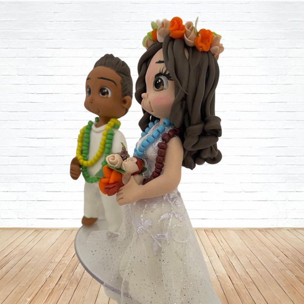 Topo de Bolo Casamento Personalizado em Biscuit, Estilo Fofinho!