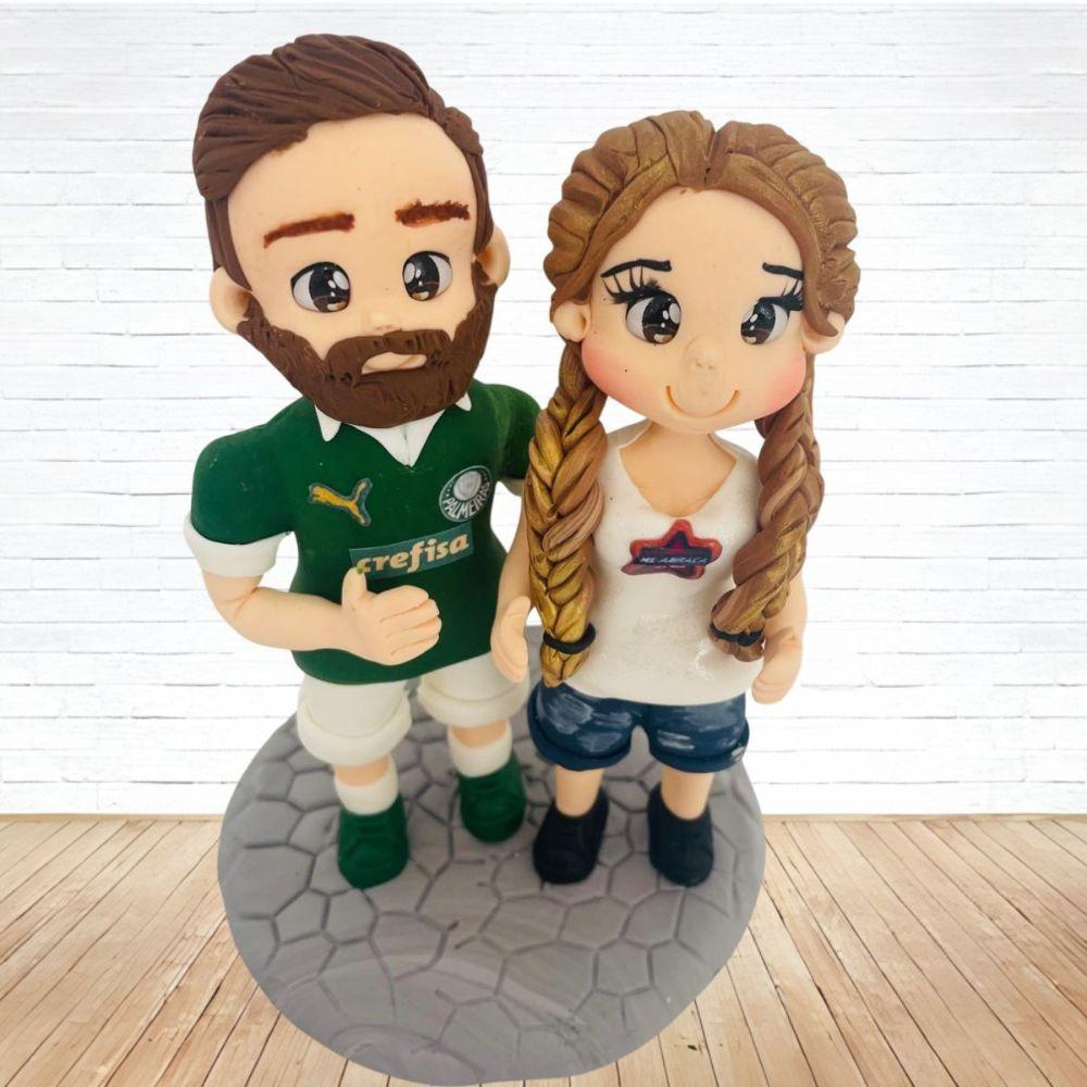 Topo de Bolo Casamento Personalizado em Biscuit, Estilo Fofinho!