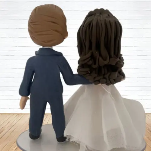 Topo de Bolo Casamento Personalizado em Biscuit, Estilo Fofinho!