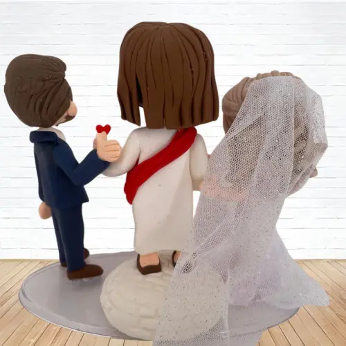 Topo de Bolo Casamento Personalizado em Biscuit, Estilo Fofinho!