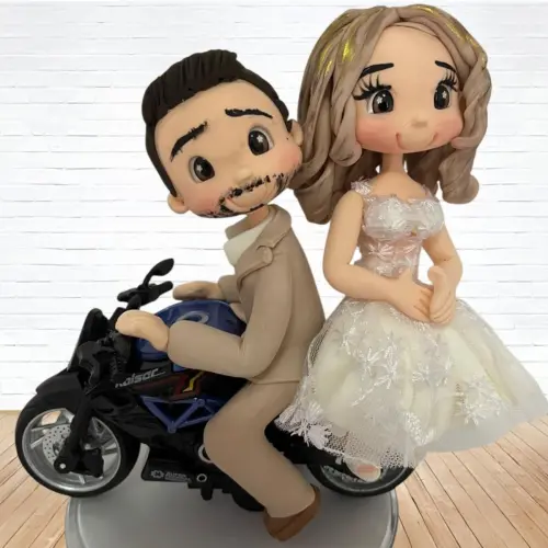 Topo de Bolo Casamento Personalizado em Biscuit Familia, Estilo Fofinho!