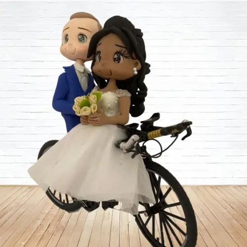 Topo de Bolo Casamento Personalizado em Biscuit , Estilo Fofinho!