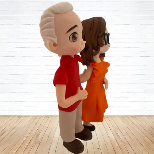 Topo de Bolo Casamento Personalizado em Biscuit, Estilo Fofinho!