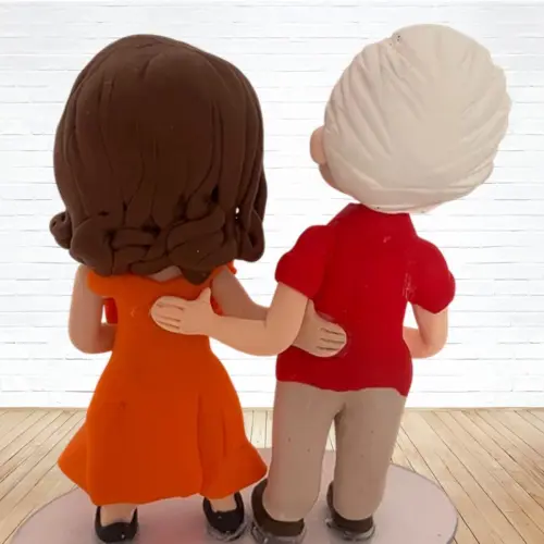 Topo de Bolo Casamento Personalizado em Biscuit, Estilo Fofinho!