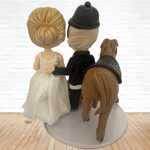 Topo de Bolo Casamento Personalizado em Biscuit, Estilo Fofinho!