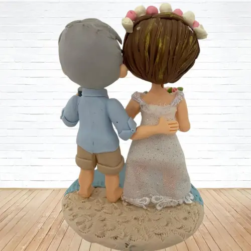 Topo de Bolo Casamento Personalizado em Biscuit, Estilo Fofinho!
