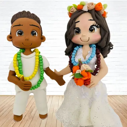 Topo de Bolo Casamento Personalizado em Biscuit, Estilo Fofinho!