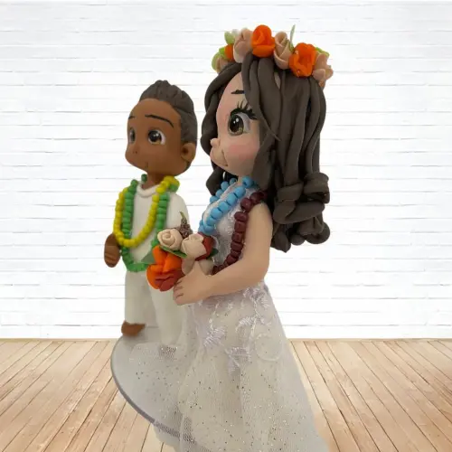 Topo de Bolo Casamento Personalizado em Biscuit, Estilo Fofinho!