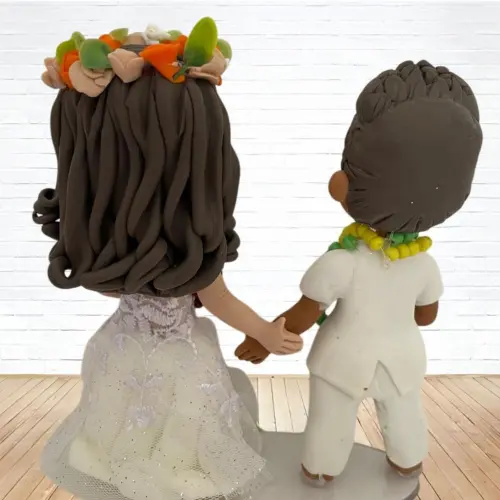 Topo de Bolo Casamento Personalizado em Biscuit, Estilo Fofinho!