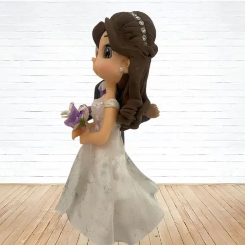 Topo de Bolo Casamento Personalizado em Biscuit, Estilo Fofinho!