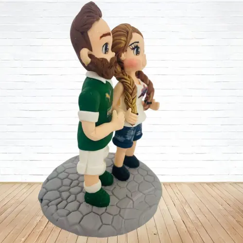 Topo de Bolo Casamento Personalizado em Biscuit, Estilo Fofinho!
