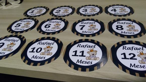Adesivo Mesversario Ursinho
