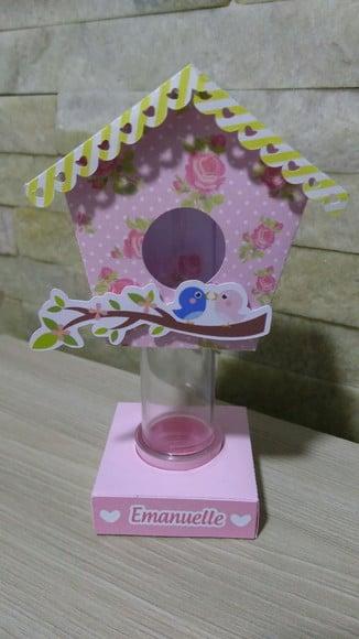 Casinha de Passarinho 3d com Tubete