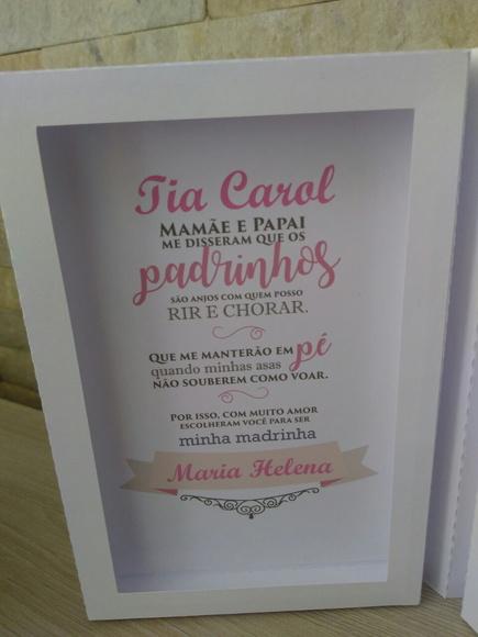 Convite Madrinha de Batismo