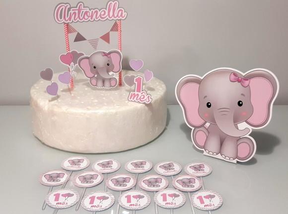 Kit É Só Um Bolinho Elefantinho