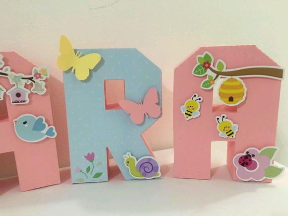 Letras 3d - Jardim