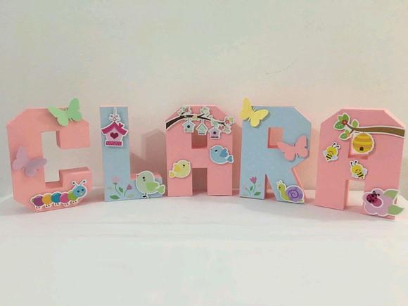 Letras 3d - Jardim