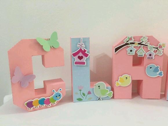 Letras 3d - Jardim