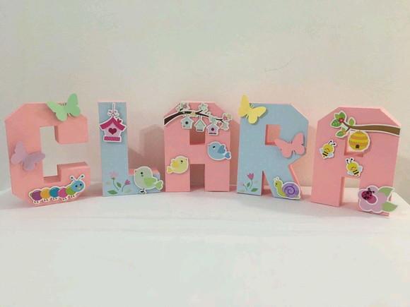 Letras 3d - Jardim