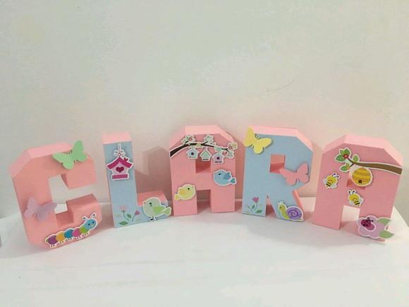 Letras 3d - Jardim