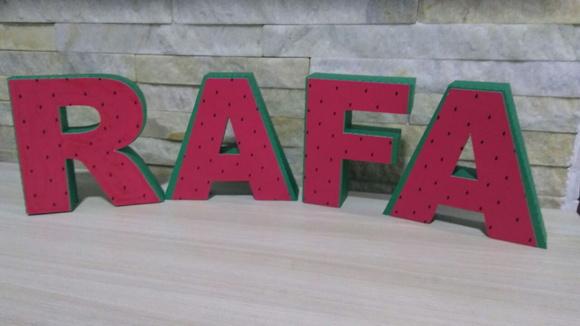 Letras 3d - Melancia