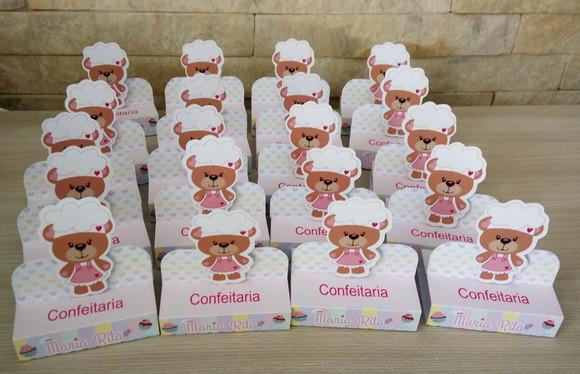 Porta Bis Duplo Ursinha Confeiteira